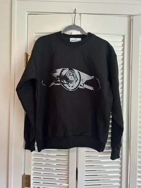 Budweiser X Halsey Collab Pullover Graphic Crewneck Sweatshirt Unisex Black Sz M